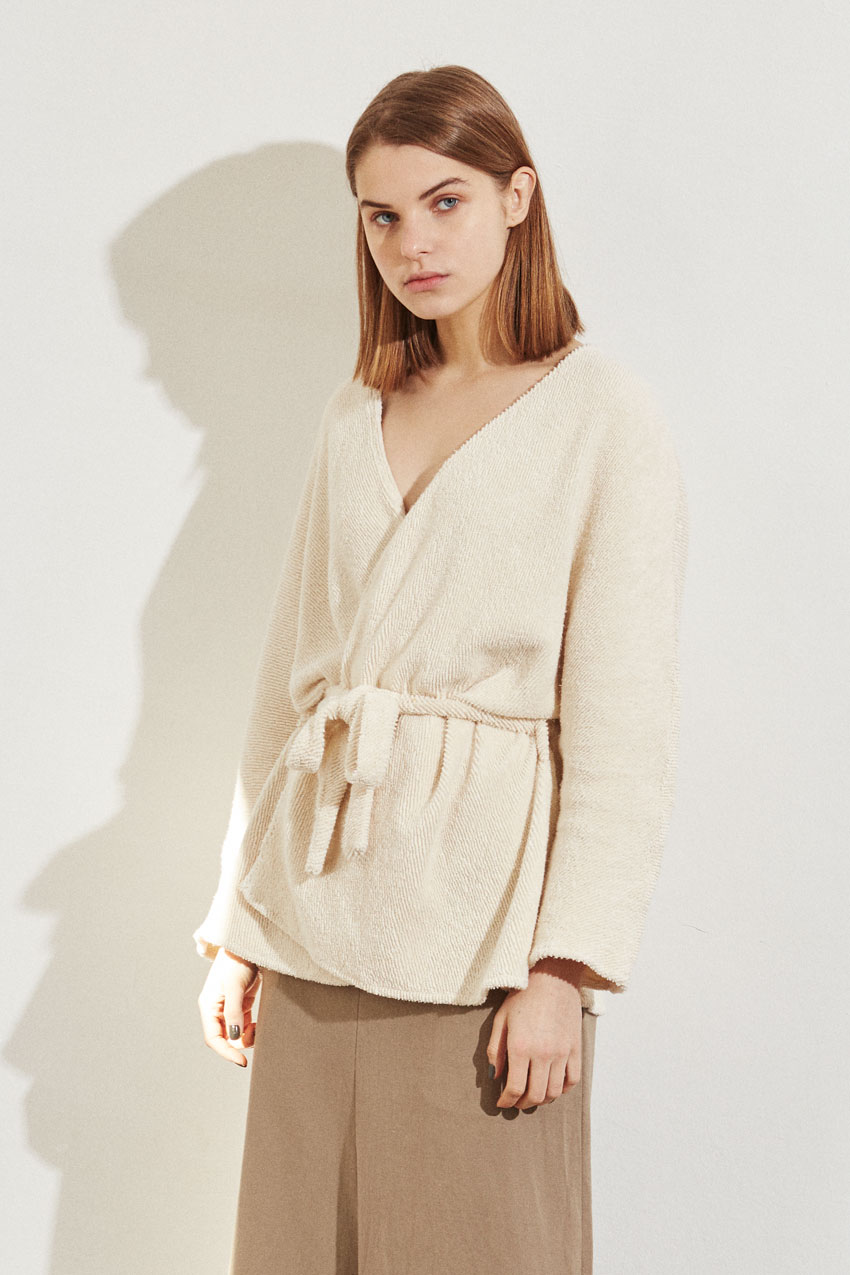 wrap jacket with belt